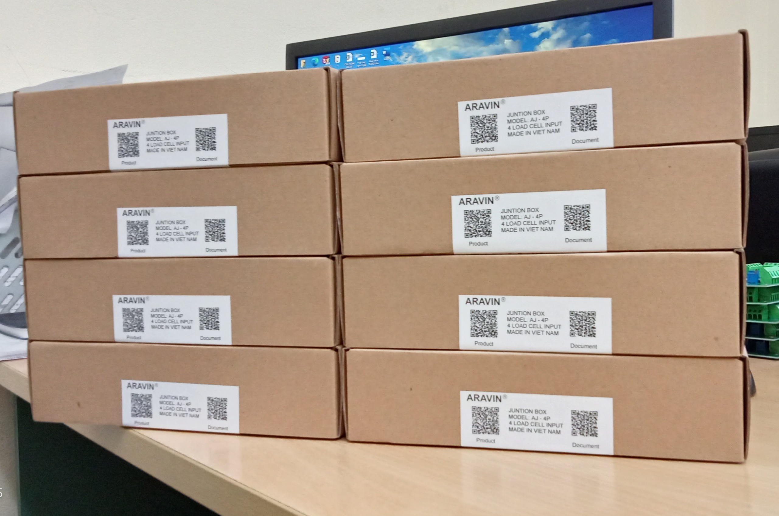 Hộp nối loadcell juntionbox) aj-4p sản xuất bởi cty tnhh tự động hóa tth việt nam