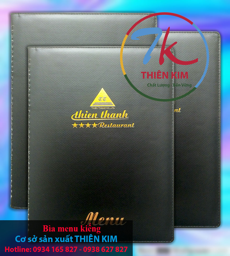 Chỗ làm bìa menu da, nhận làm cuốn menu da, xưởng sản xuất bìa menu da, làm bìa menu nhà hàng, làm bìa menu giá rẻ,