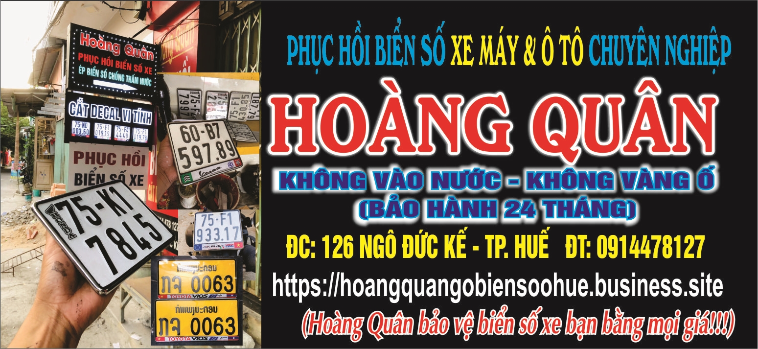 ép biển số chống thấm nước ở huế