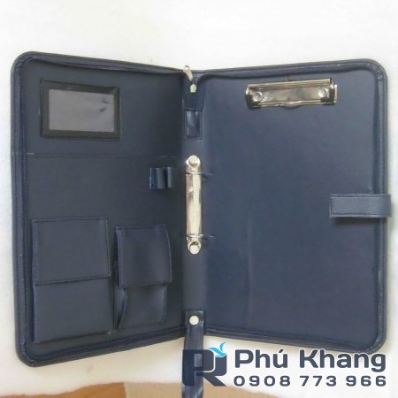 Cơ sở may cuốn bìa da còng đựng hồ sơ công ty