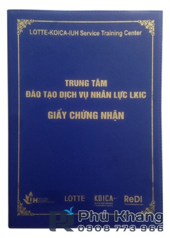 Chuyên gia công bìa bằng khen, bìa kẹp bằng tốt nghiệp a4