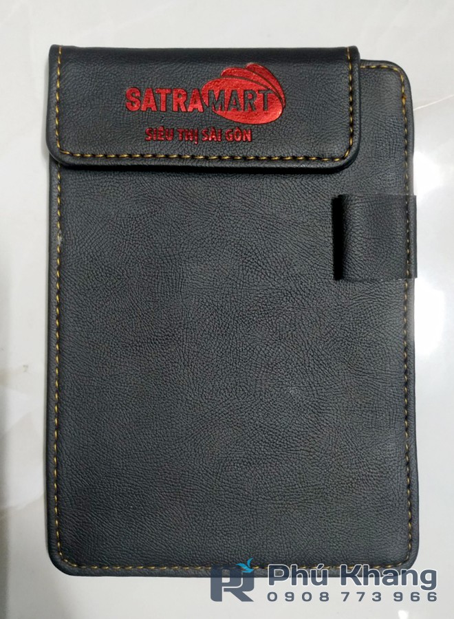 Làm bìa kẹp bill bằng da, cuốn bìa kẹp tính tiền nhà hàng