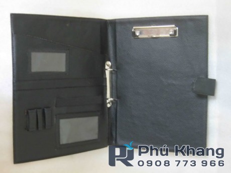 Sản xuất bìa da đựng hồ sơ Phú Khang, bìa folder a4 bằng da