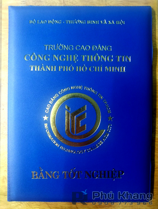 Xưởng sản xuất bìa bằng tốt nghiệp giá rẻ, làm bìa đựng bằng