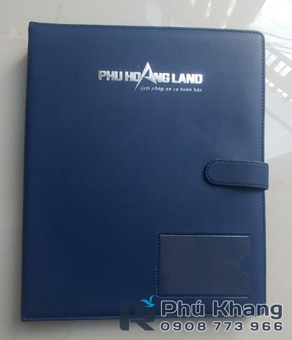 Cơ sở may bìa da Phú Khang, may bìa folder da a4