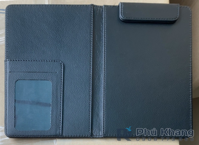 Bìa kẹp bill bằng da, cuốn kẹp bill nam châm tính tiền